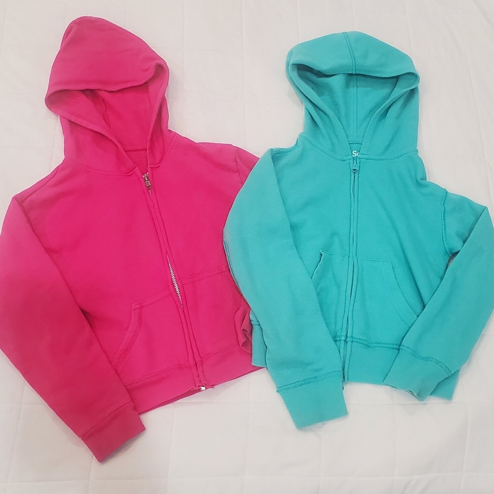 Two Zip Up Hoodies
